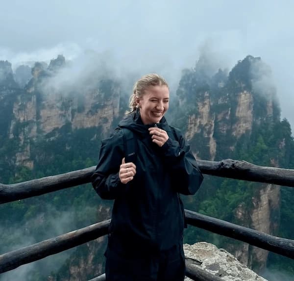 Tiah on a hike